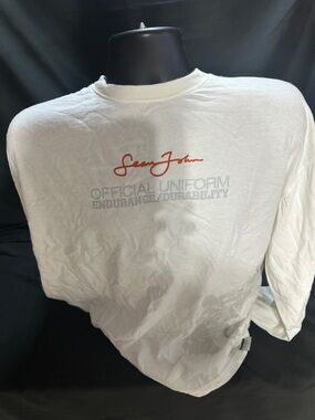 Sean John Long Sleeve Graphic Shirt-official uniform-retro Y2K-size XL-#566